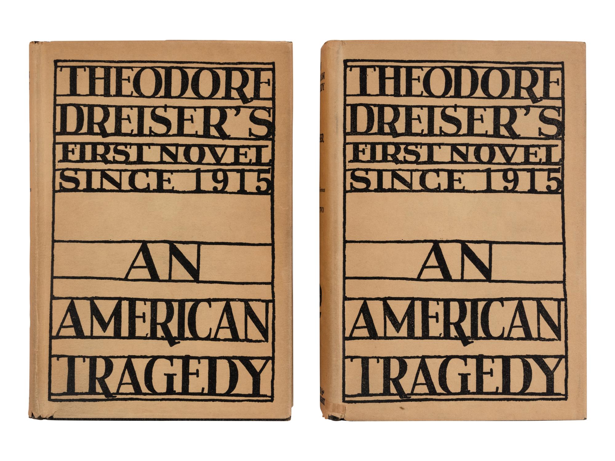 DREISER, Theodore (1871-1945). An American Tragedy . New York: Boni & Liveright, 1925.