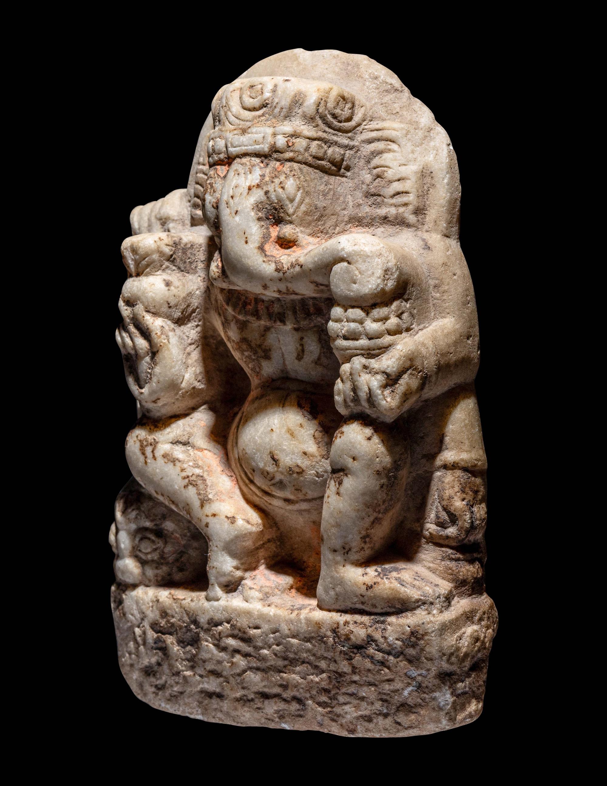 An Indian Marble Sculpture of Ganesh