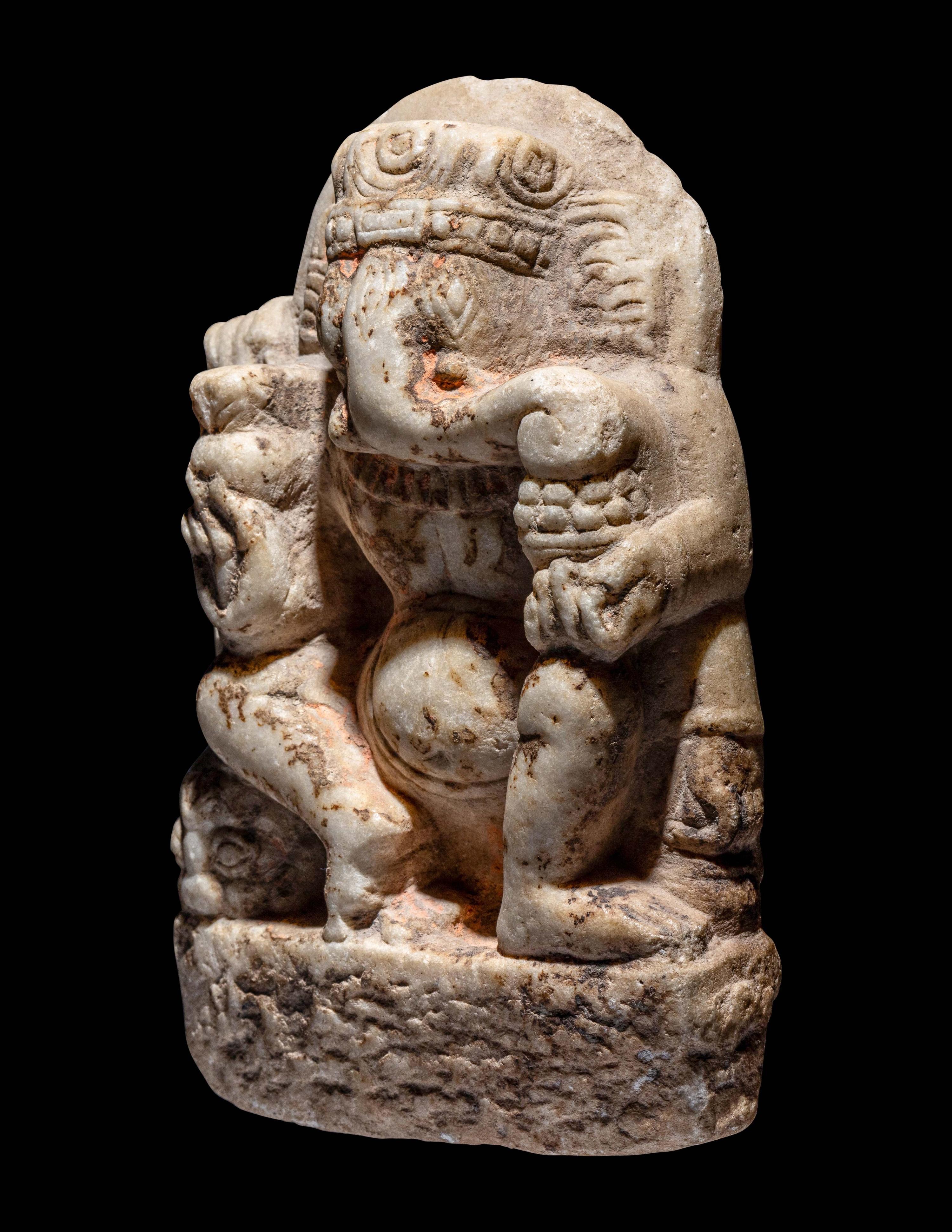 An Indian Marble Sculpture of Ganesh