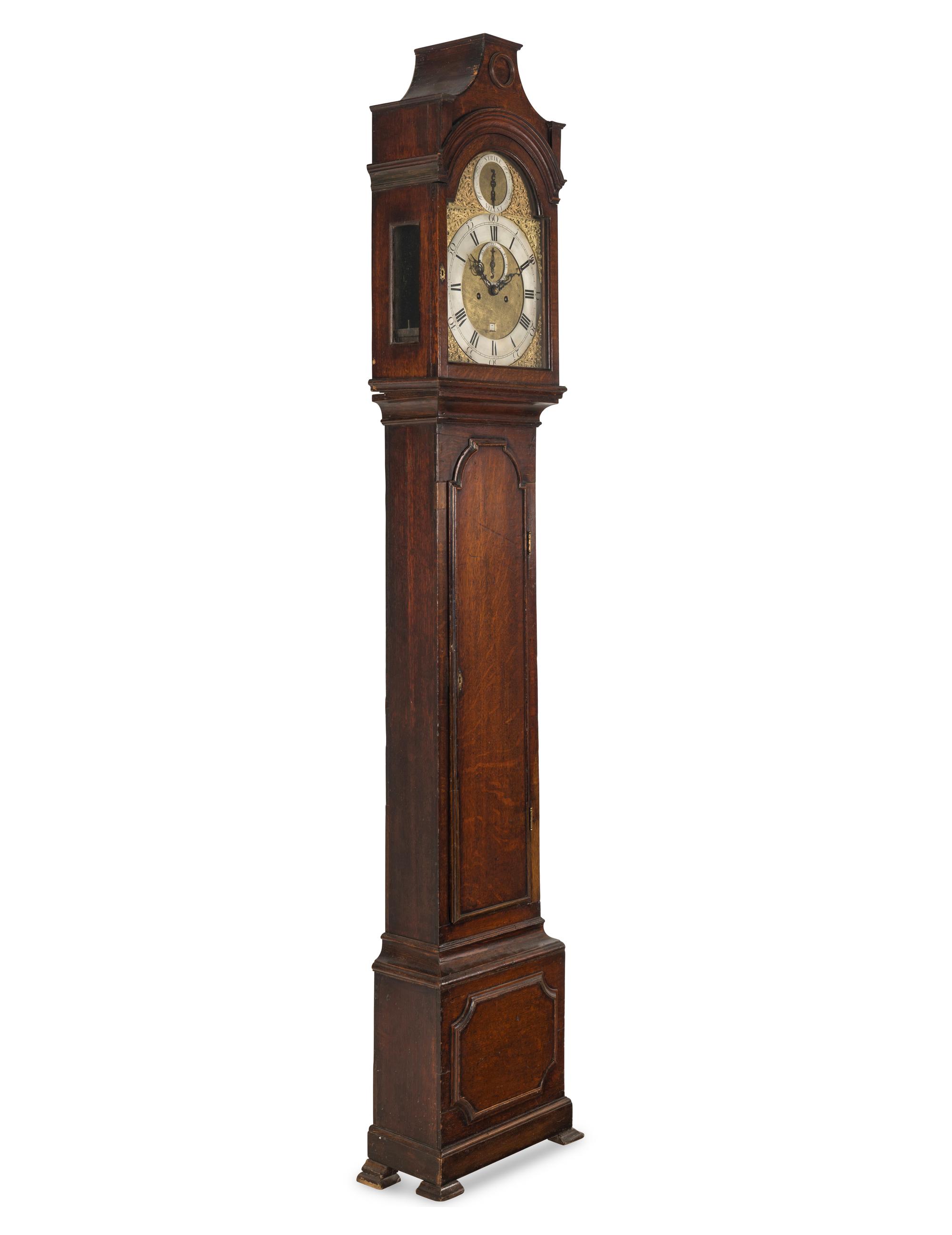 A George III Oak Tall Case Clock