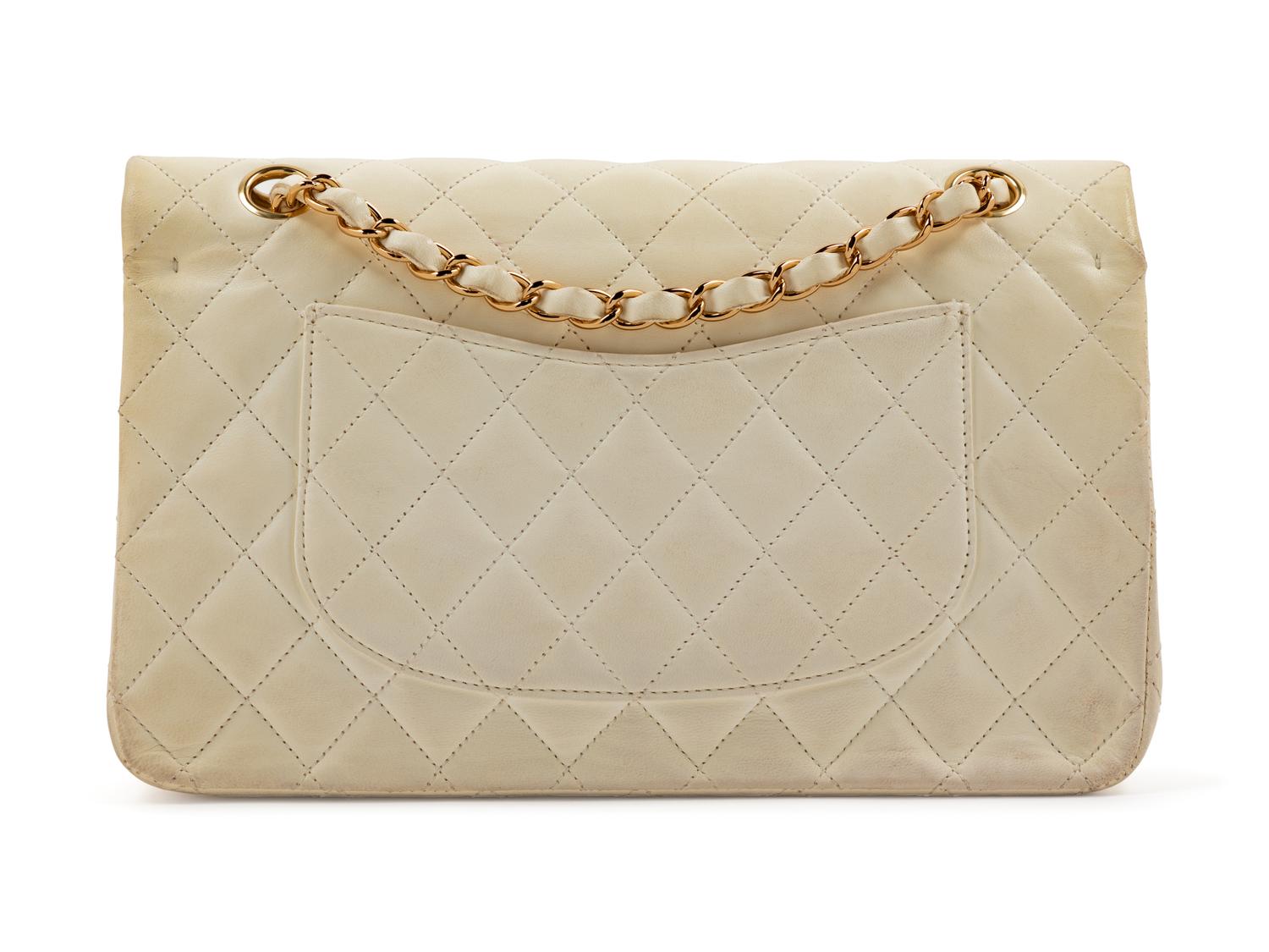 Chanel Cream Medium Double Flap Bag, 2004-2005