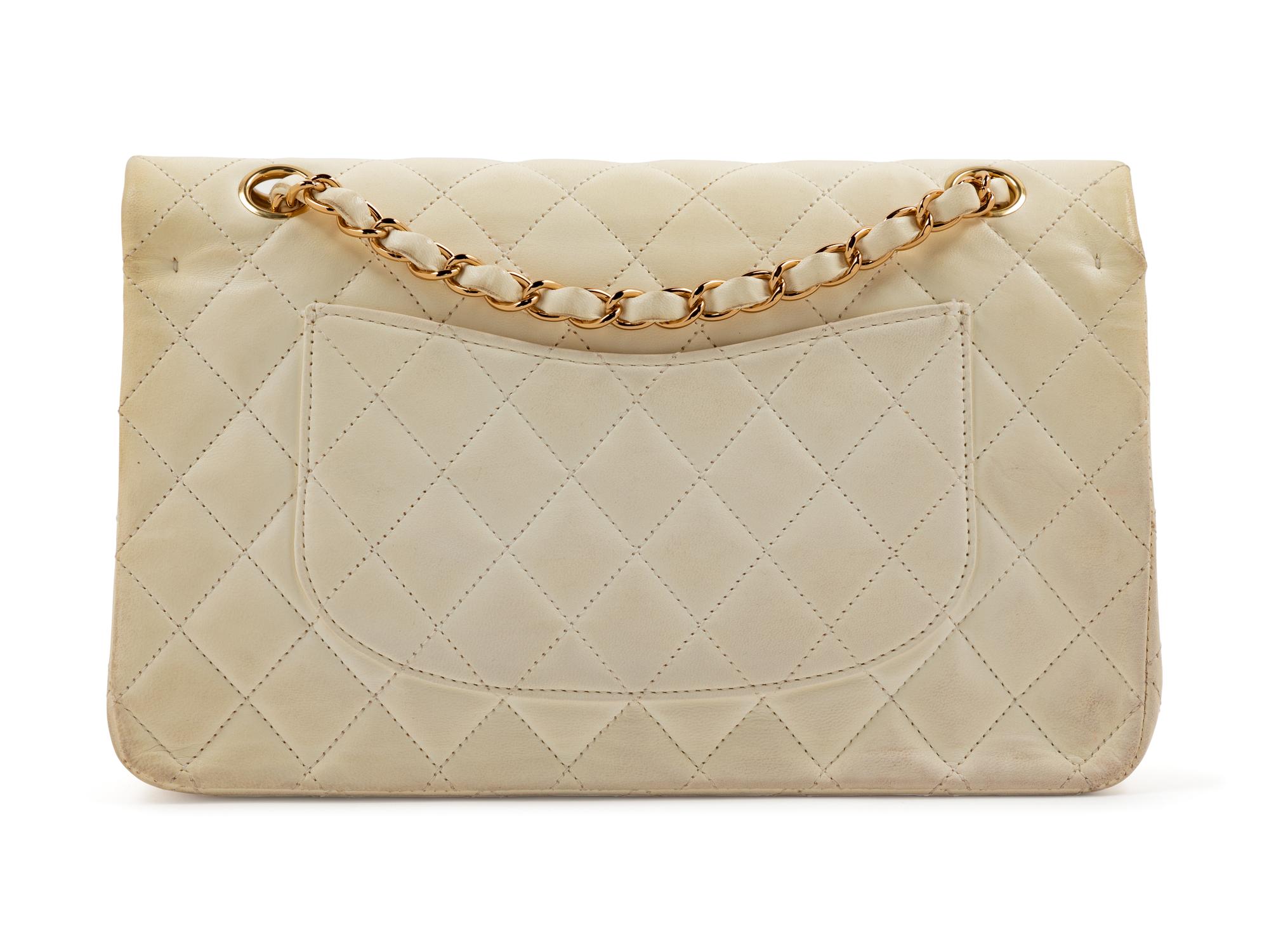 Chanel Cream Medium Double Flap Bag, 2004-2005