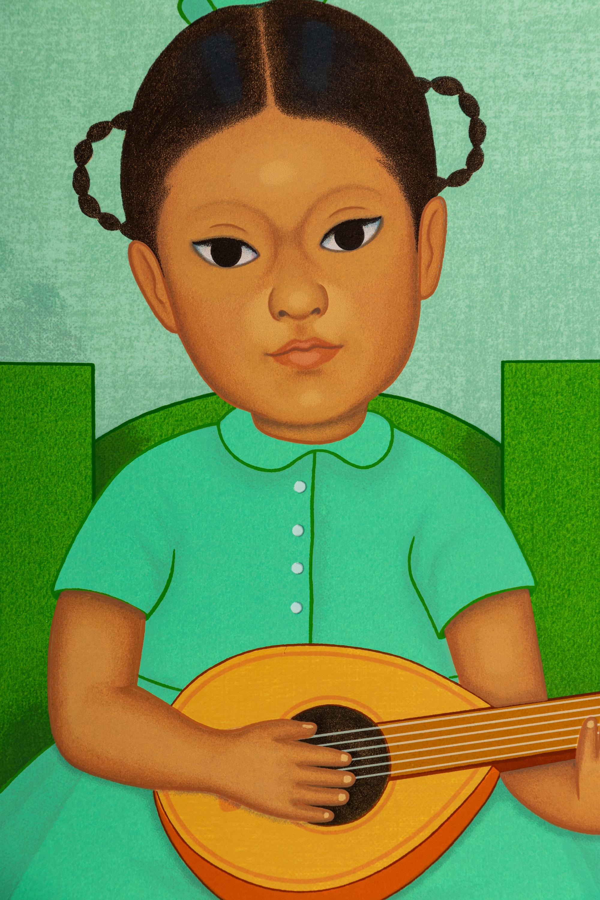 Mandolina and Pescadores (a pair of prints from the Niños Mexicanos series)