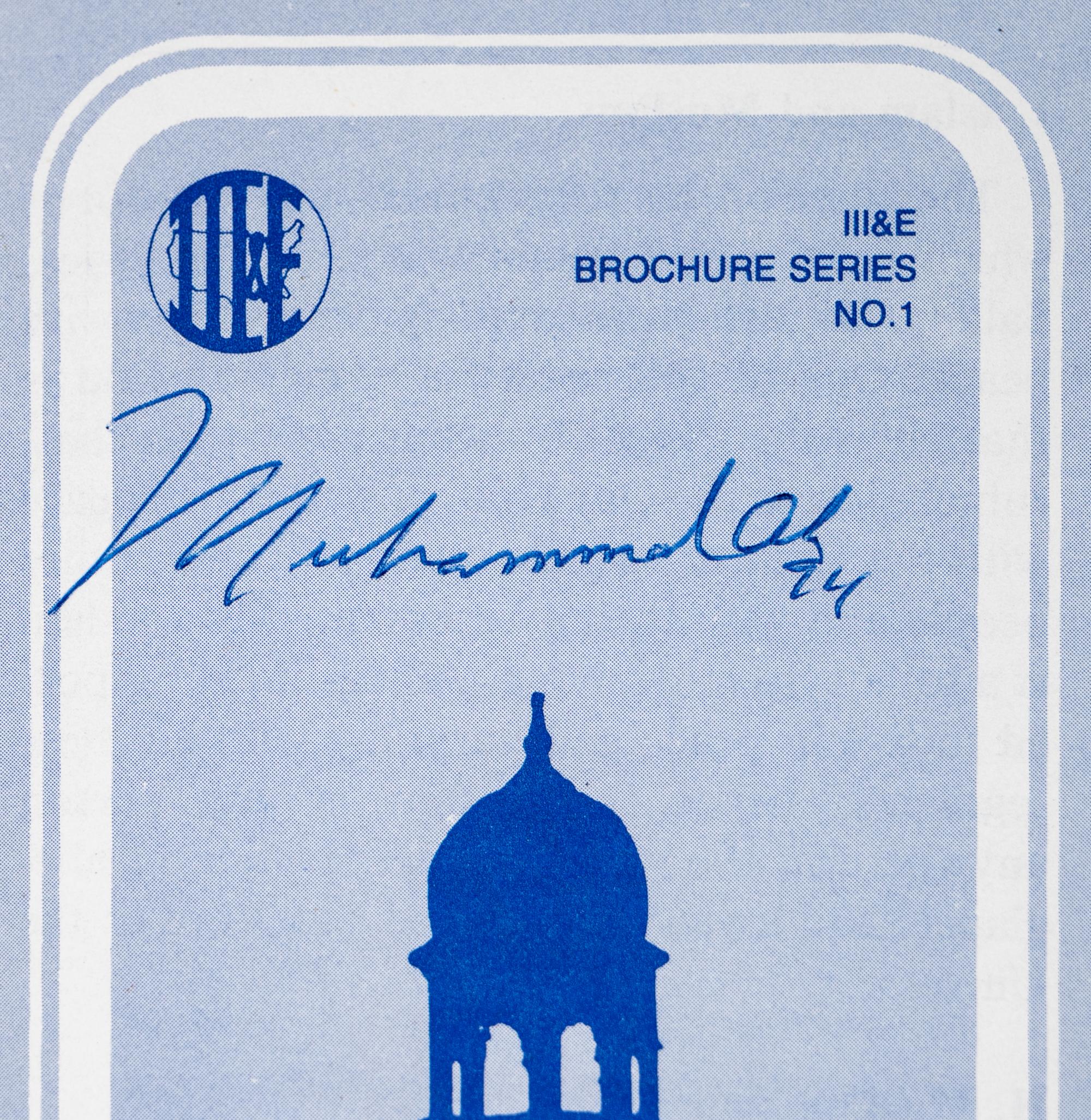 A Group of Three Muhammad Ali Signed Autograph Islamic Pamphlets,