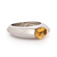Piaget, Citrine, Diamond, and White Gold Ring