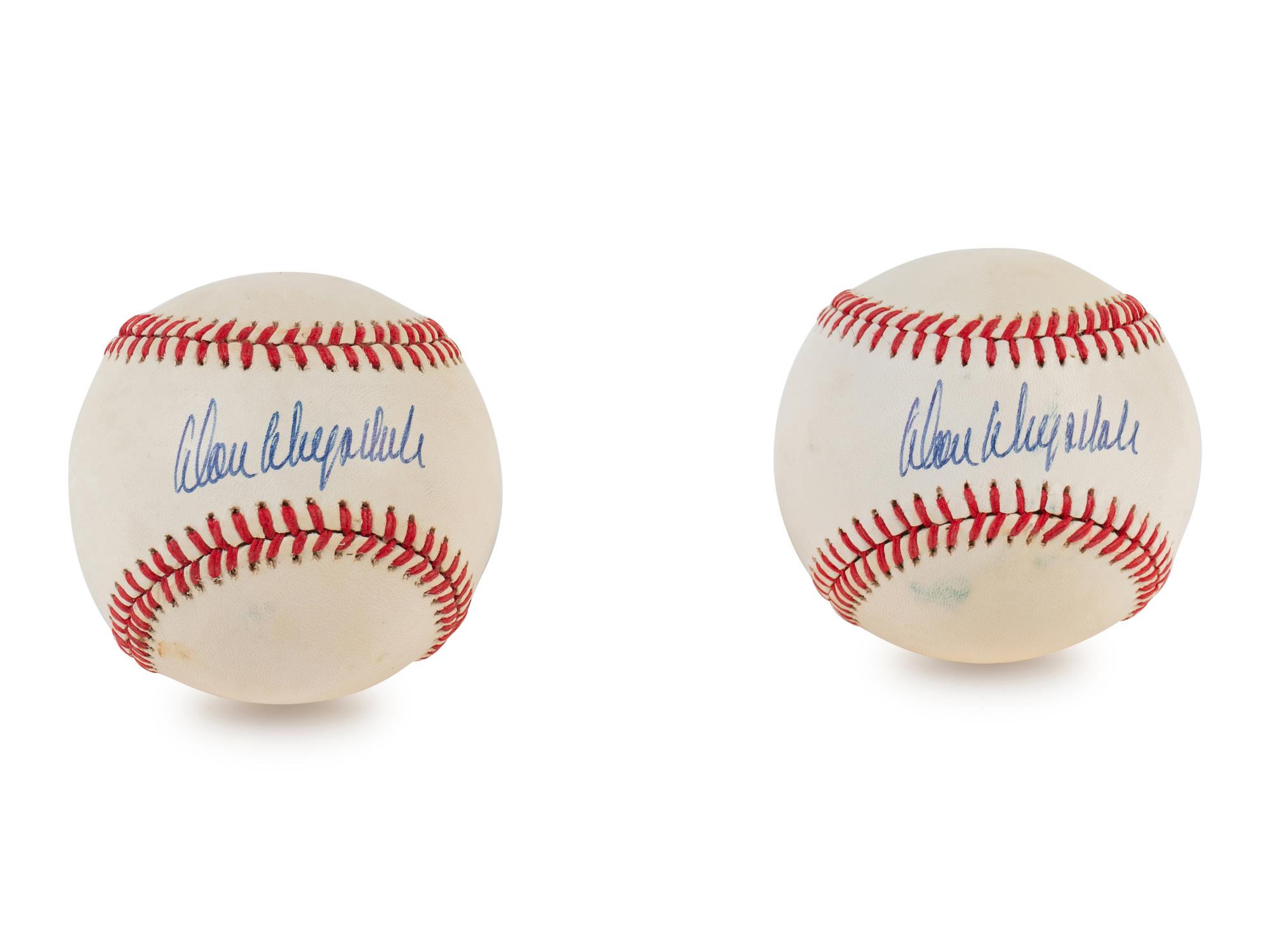 A Group of Two Don Drysdale Single Signed Baseballs (BAS Beckett Authentication Services Certified)