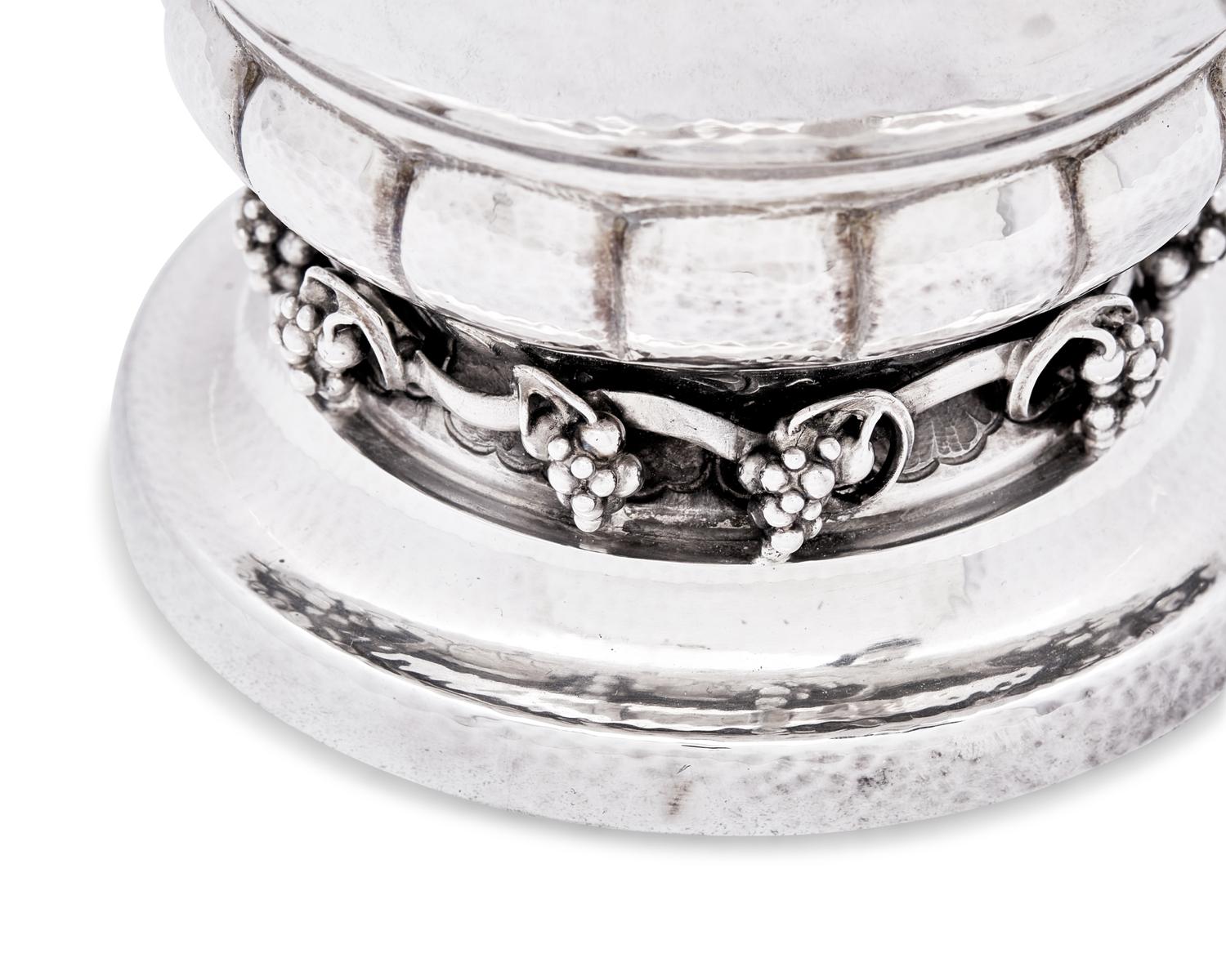 A Georg Jensen Silver Grapevine Pitcher