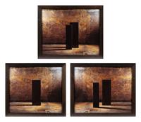 Equilibre I, II, and III (three works), 1998