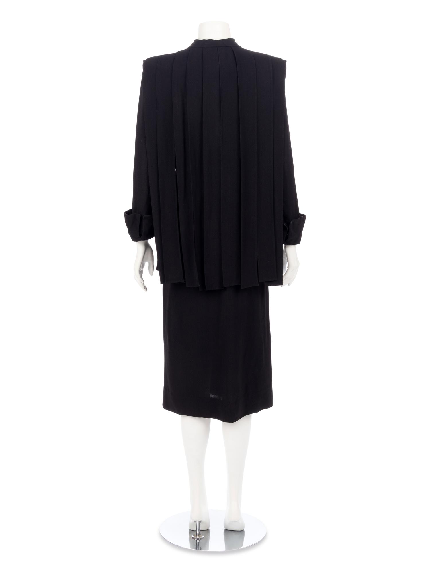 Adrian Black Dress, 1940s