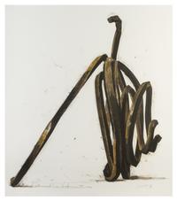 Bernar Venet, (French, b. 1941), Two Undetermined Lines, 1990