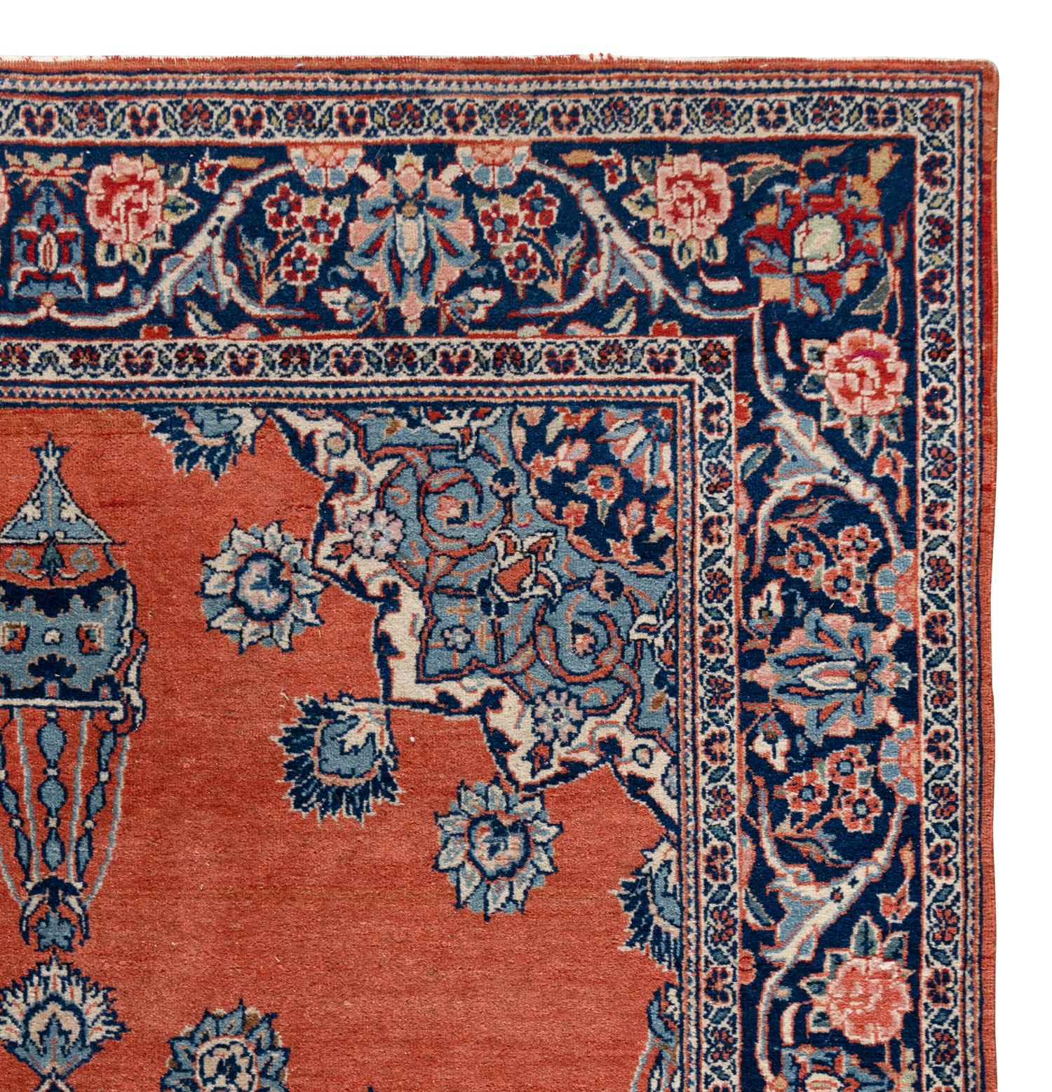 A Pair of Isfahan Silk Rugs