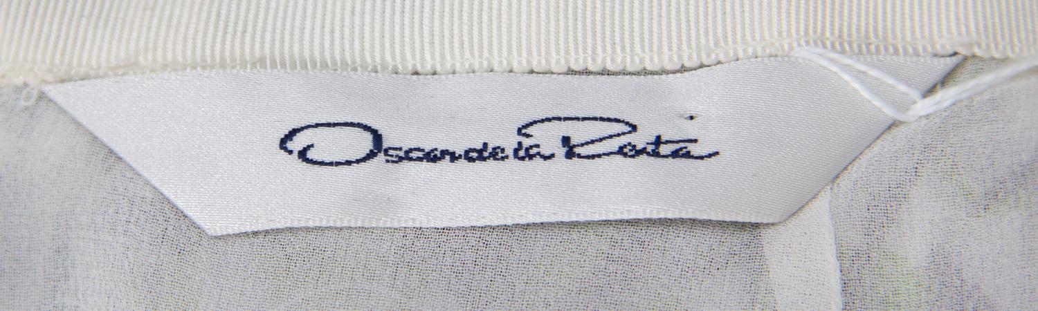 An Oscar de la Renta Multicolor Pleated Skirt,