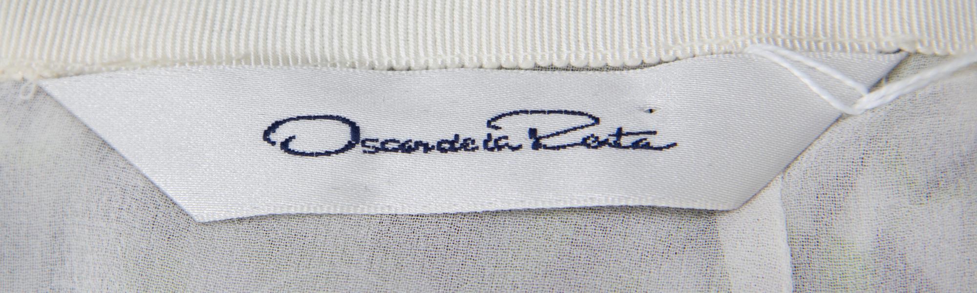 An Oscar de la Renta Multicolor Pleated Skirt,