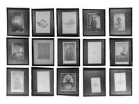 [WESTERN AMERICANA]. An extensive collection of approx. 350 celluloid negatives including prominent Western figures including Custer, Buffalo Bill, Wyatt Earp.