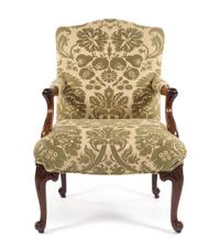 A George II Mahogany Library Armchair Height 37 inches. — MID-18TH CENTURY