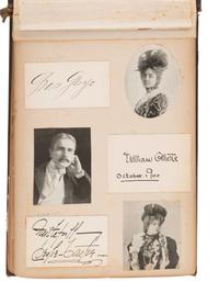 [ENTERTAINMENT]. Early 20th-century autograph album of performers & other notables, incl. SOUSA.