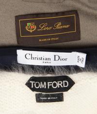 Three Designer Items by Loro Piana, Tom Ford, Christian Dior, c. 2019