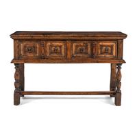 A Charles II Oak Sideboard