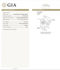 1.55 CARAT FANCY PURPLISH PINK DIAMOND