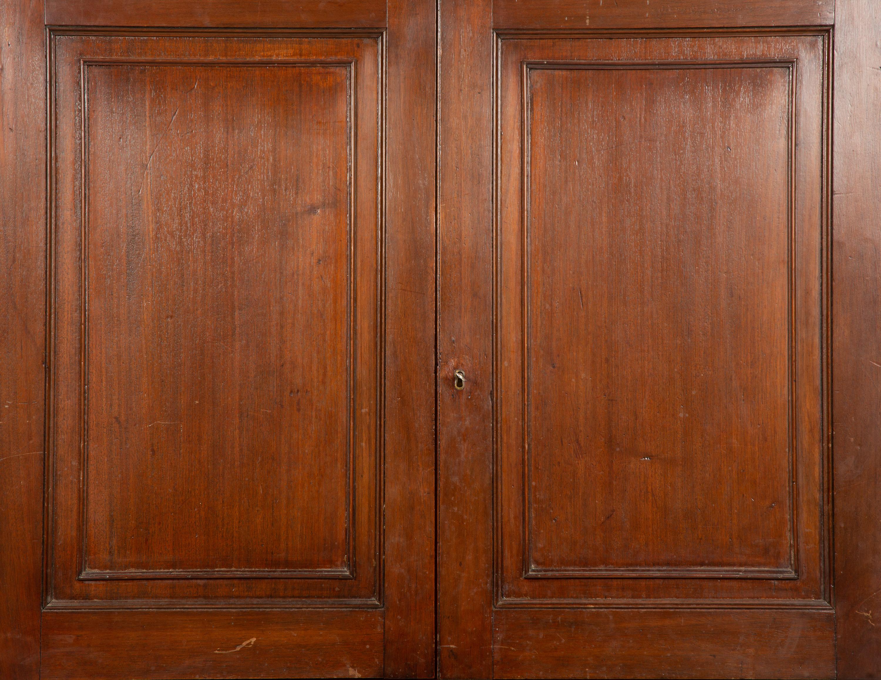 A George III Style Mahogany Linen Press