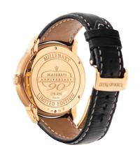 AN UNUSUAL AUDEMARS PIGUET, REF. 26150 18K PINK GOLD LIMITED EDITION MASERATI 90TH ANNIVERSARY DUAL TIME ZONE 'MILLINARY' WRISTWATCH