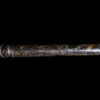 Two Chinese Opium Pipes and One Silver Opium Lamp, Late Qing-Republic Period 晚清-民國 烟槍、煙燈兩套