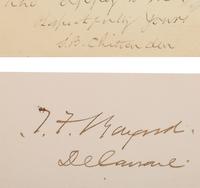 [AUTOGRAPHS]. Signatures of 19th-century American military and political figures.