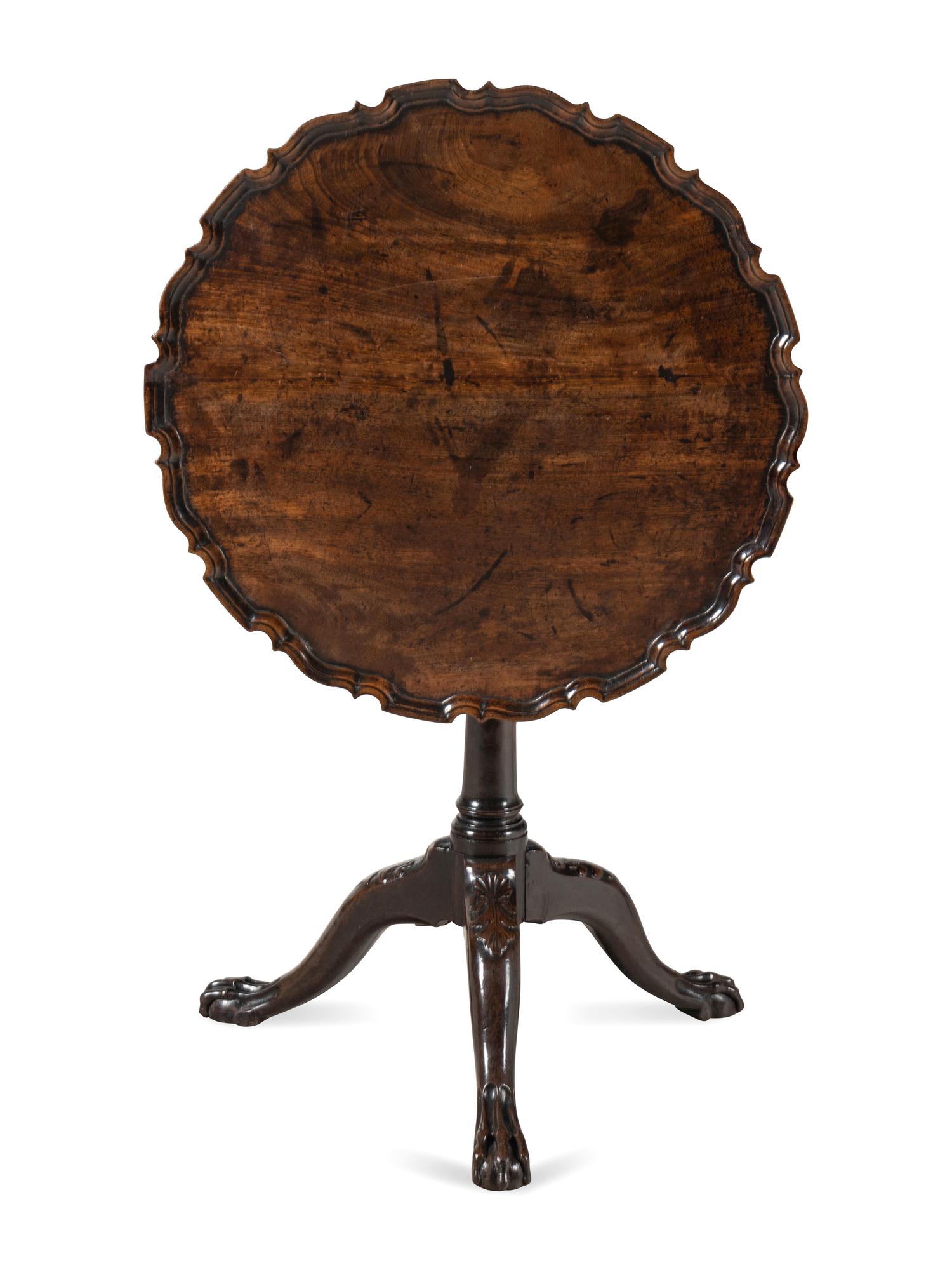 A George III Mahogany Tilt-Top Tea Table