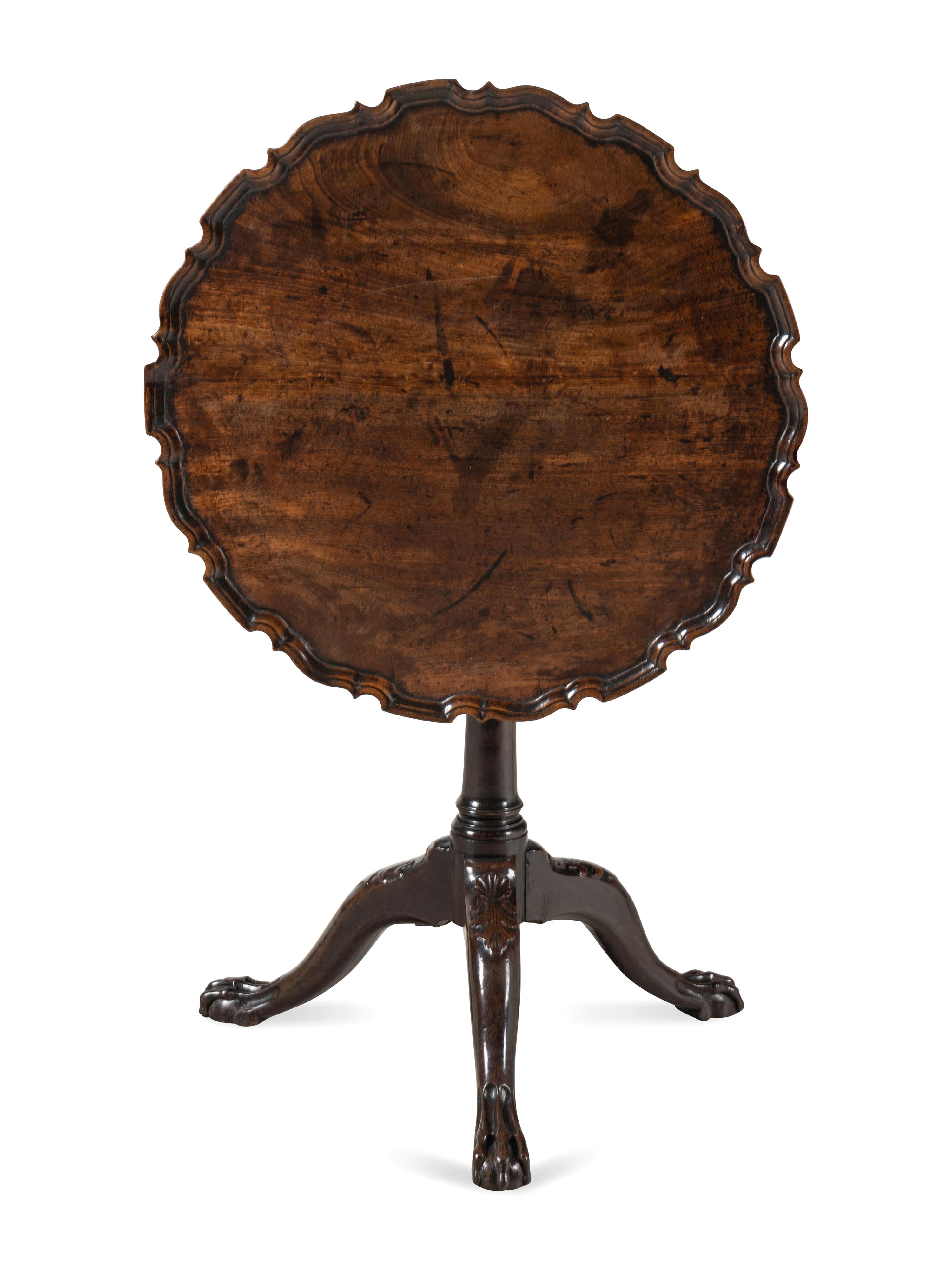 A George III Mahogany Tilt-Top Tea Table