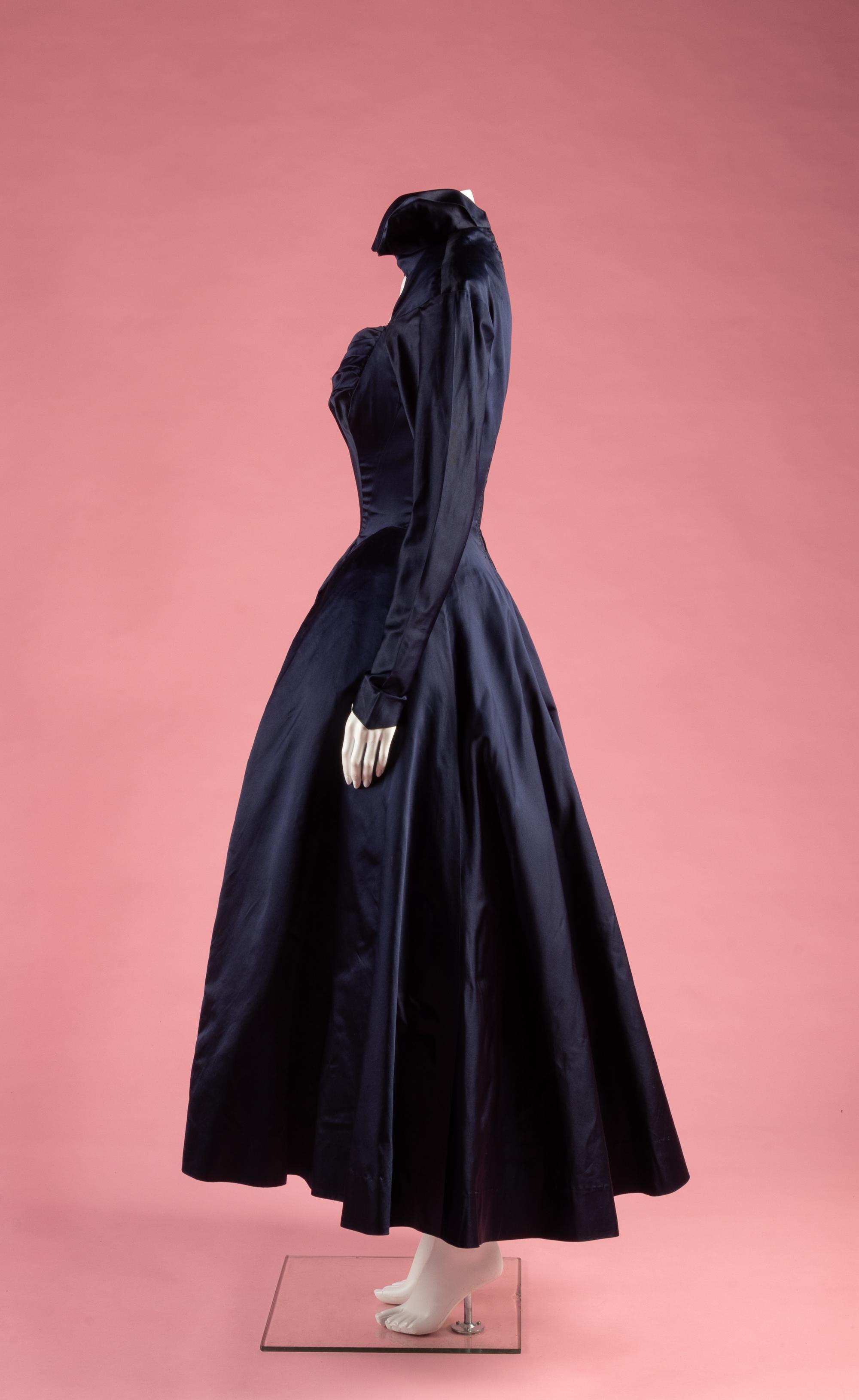 Charles James Satin Evening Dress, 1945