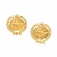 Helen Woodhull, Yellow Gold Bird Earrings