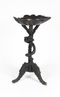 An Italian Carved Wood Snake-Entwined Grotto Table — 19TH CENTURY
