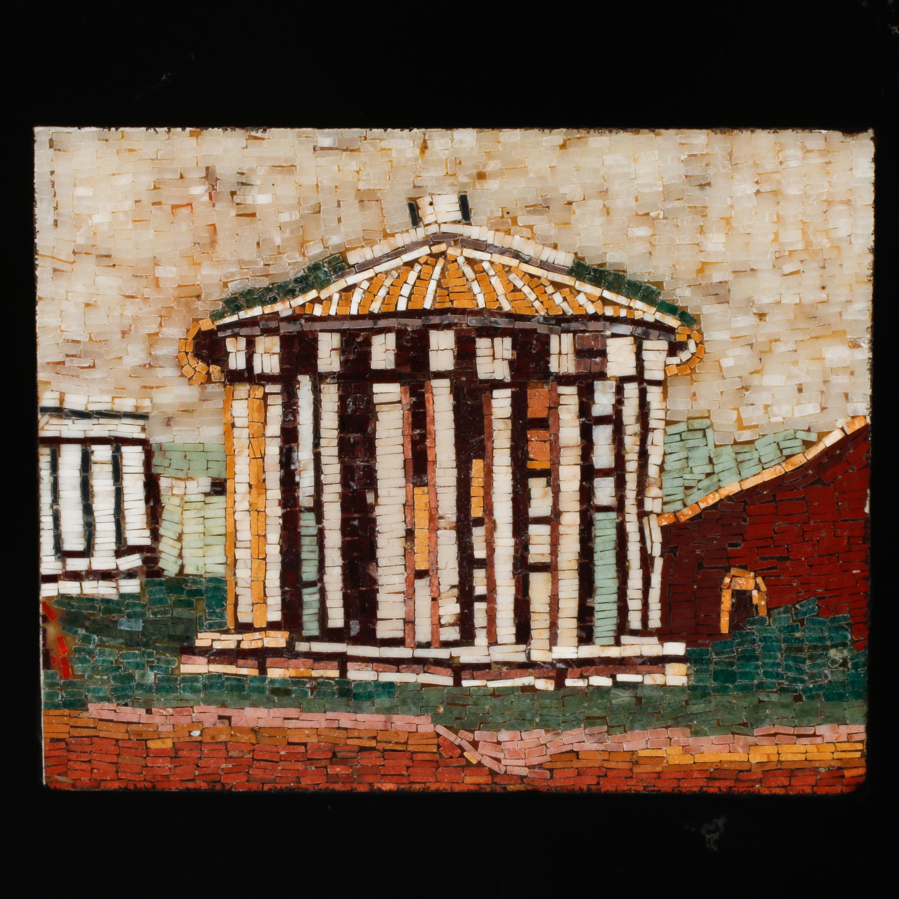 A Pair of Italian Micromosaic Plaques
