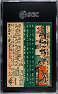 A 1954 Topps Jackie Robinson Baseball Card (SGC 6.5 EX/NM+)