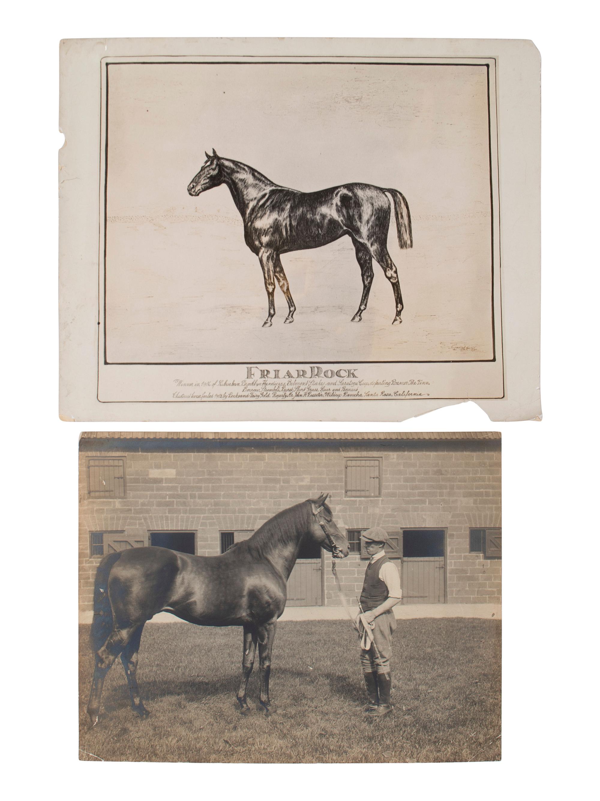 [EARLY PHOTOGRAPHY]. A large group of early photographs incl. equestrian and logging views.
