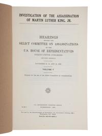 [KING, Martin Luther, Jr.] Investigation of the Assassination of Martin Luther King, Jr. 1978-1979.
