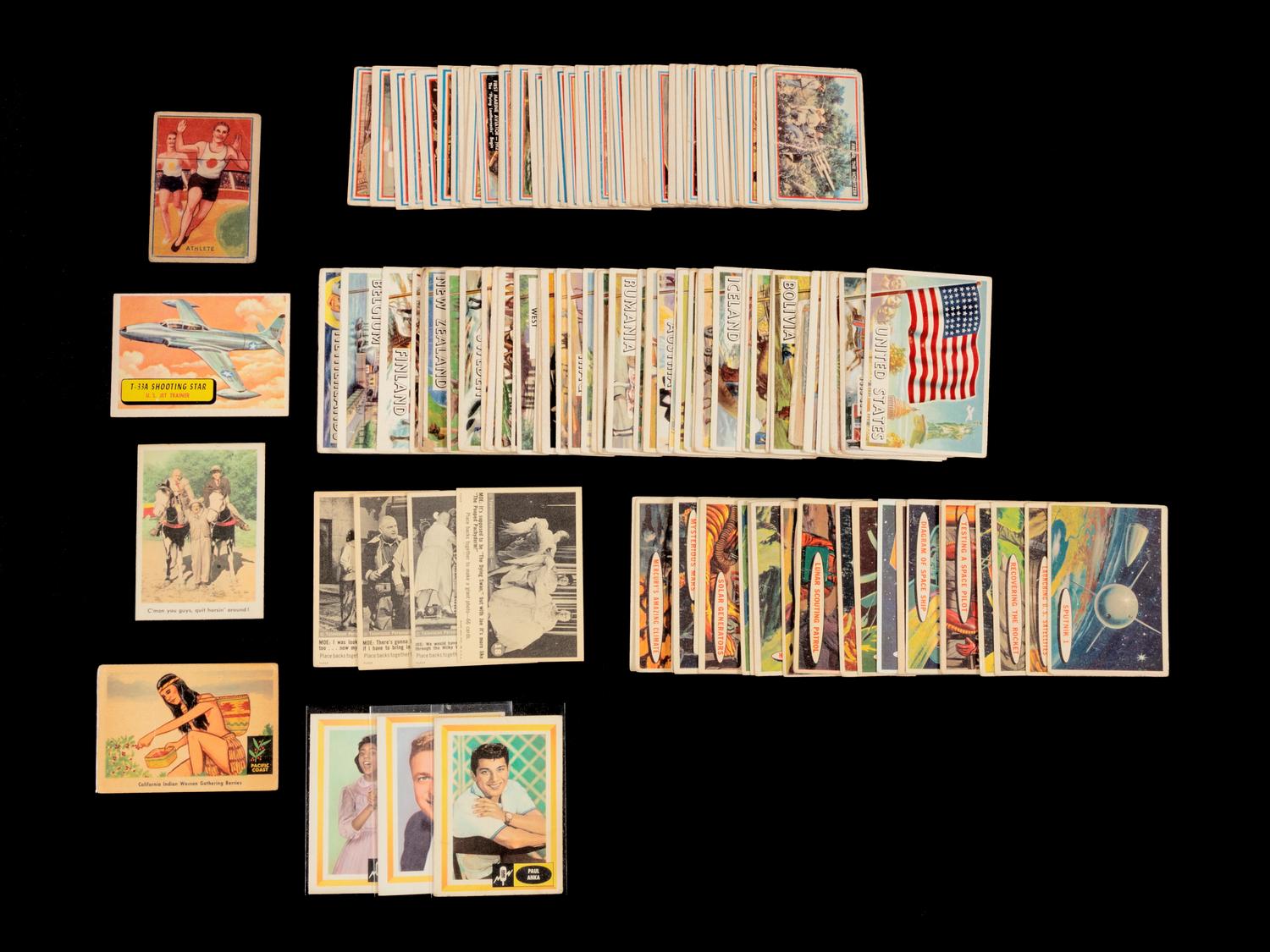 A Collection of Mid Century Non Sport Trading Cards