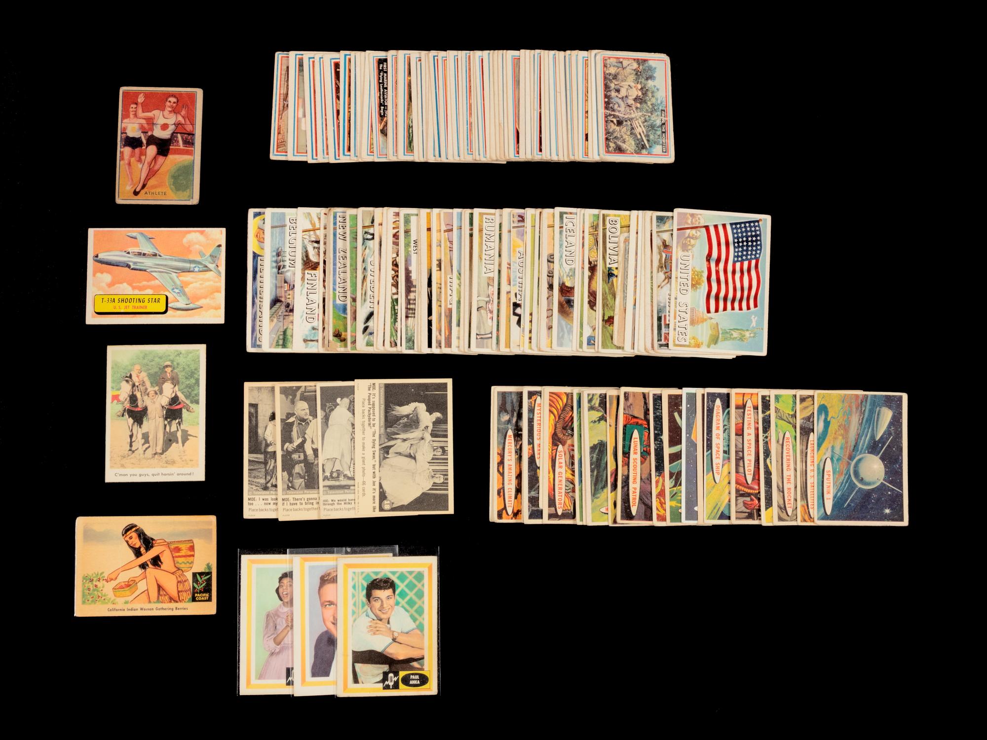 A Collection of Mid Century Non Sport Trading Cards