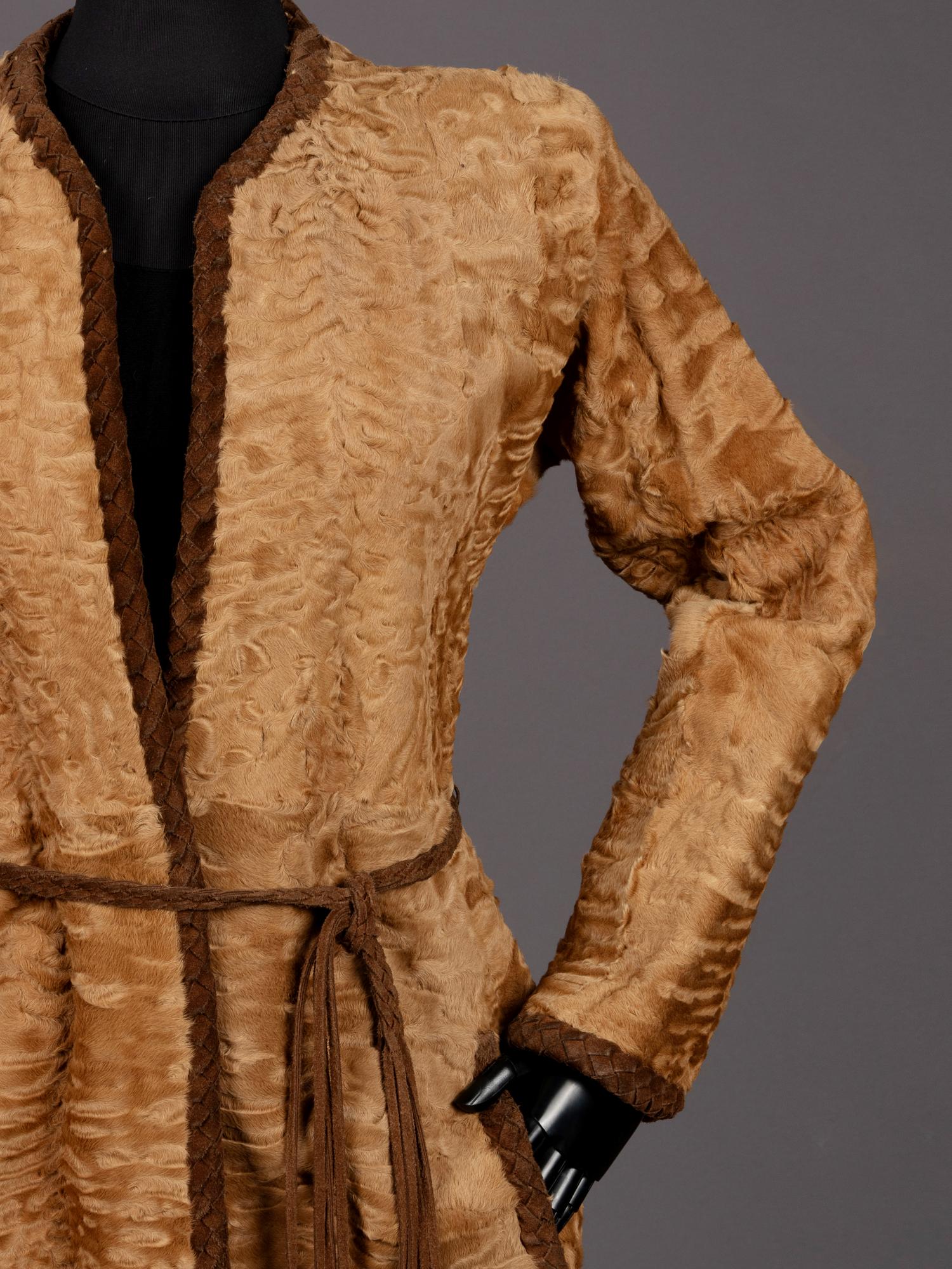 Givenchy Haute Couture Broadtail Coat, 1980-90s