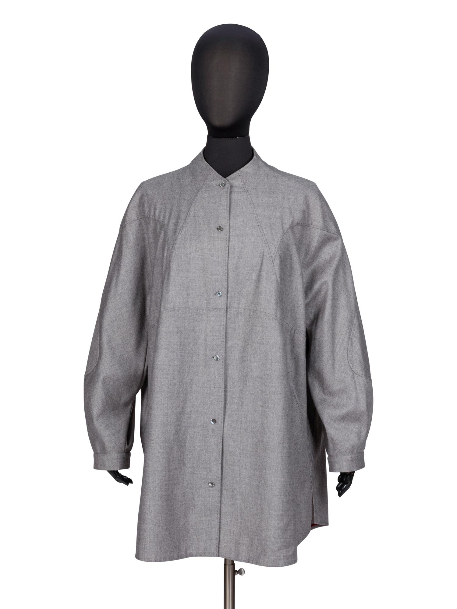 Ralph Rucci Chado, Cashmere Flannel Overshirt