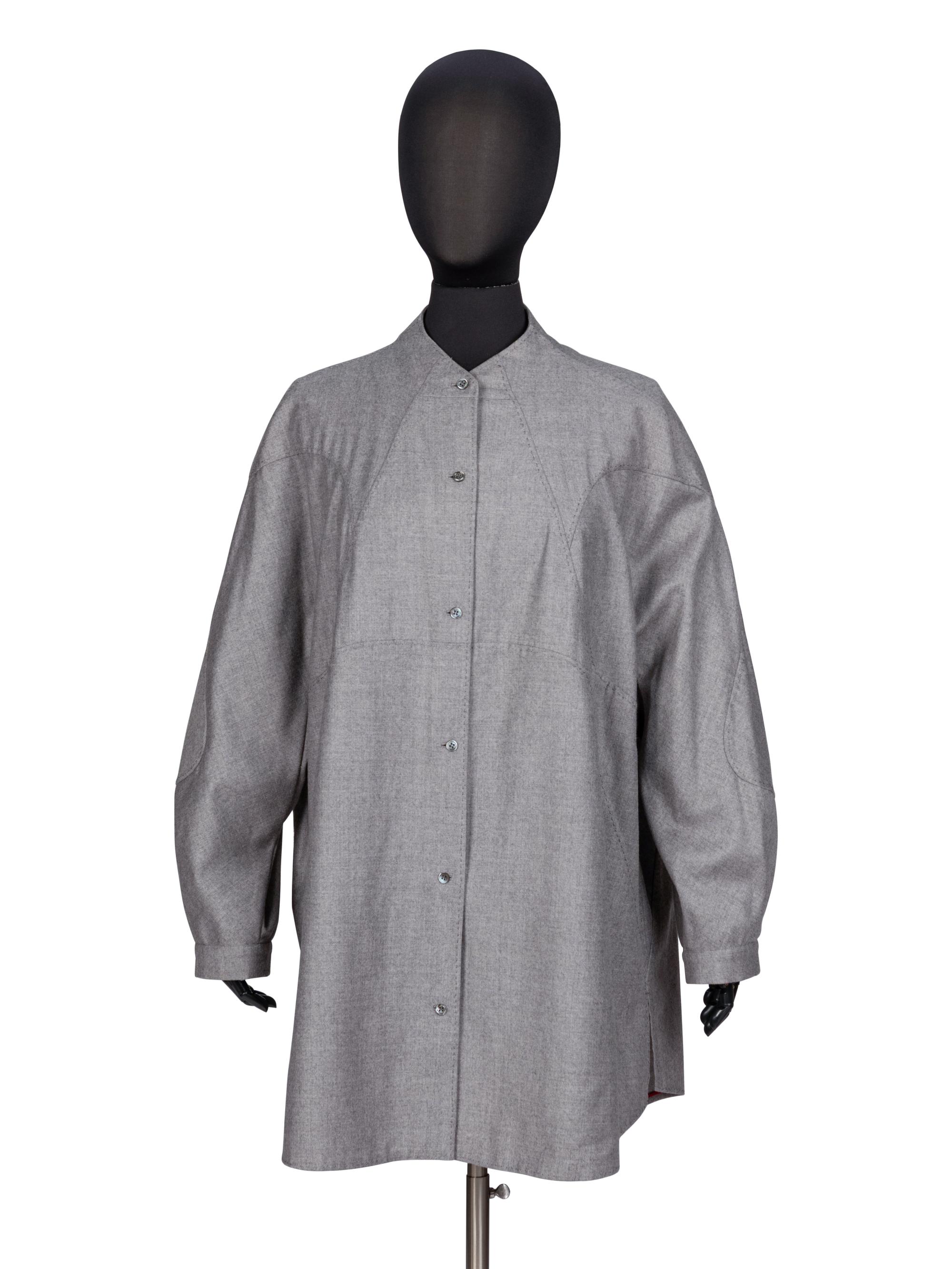 Ralph Rucci Chado, Cashmere Flannel Overshirt