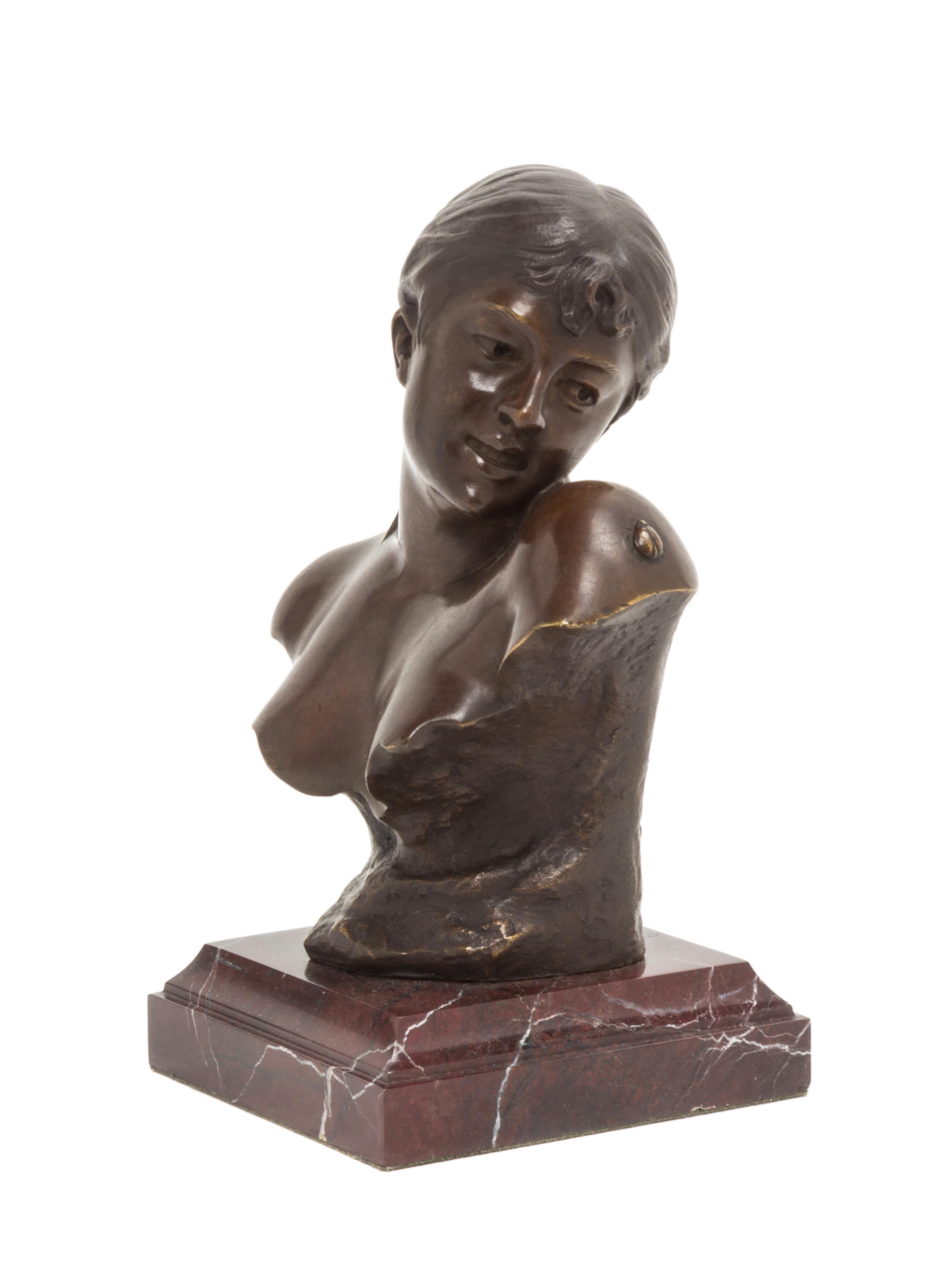 After Jean Garnier, (French, 1820-1895), Buste d'une jeune femme