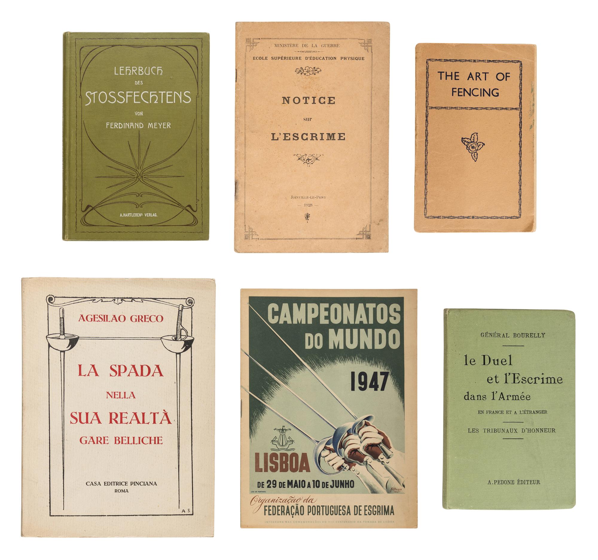 [FENCING -- MODERN]. A group of approximately 172 works, primarily published in the 20th Century, including: