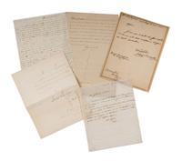 [ENGLISH & CONTINENTAL MANUSCRIPTS]. A group of 15 letters from various French and associated political figures, ca. 19th century, including: