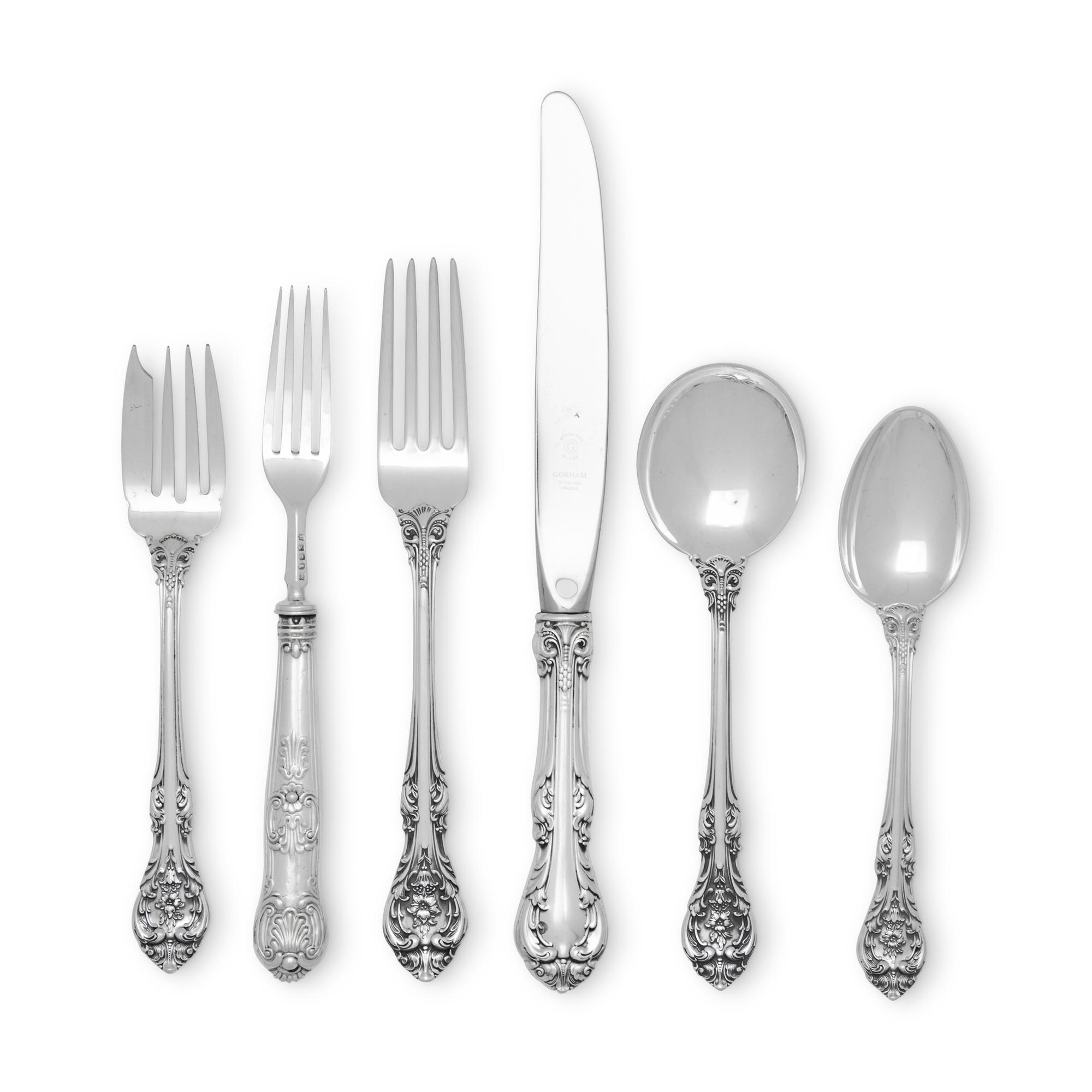 An American Silver Flatware Service