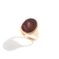 A Gold and Carnelian Finger Ring with the Demigod Achilles, After the Antique