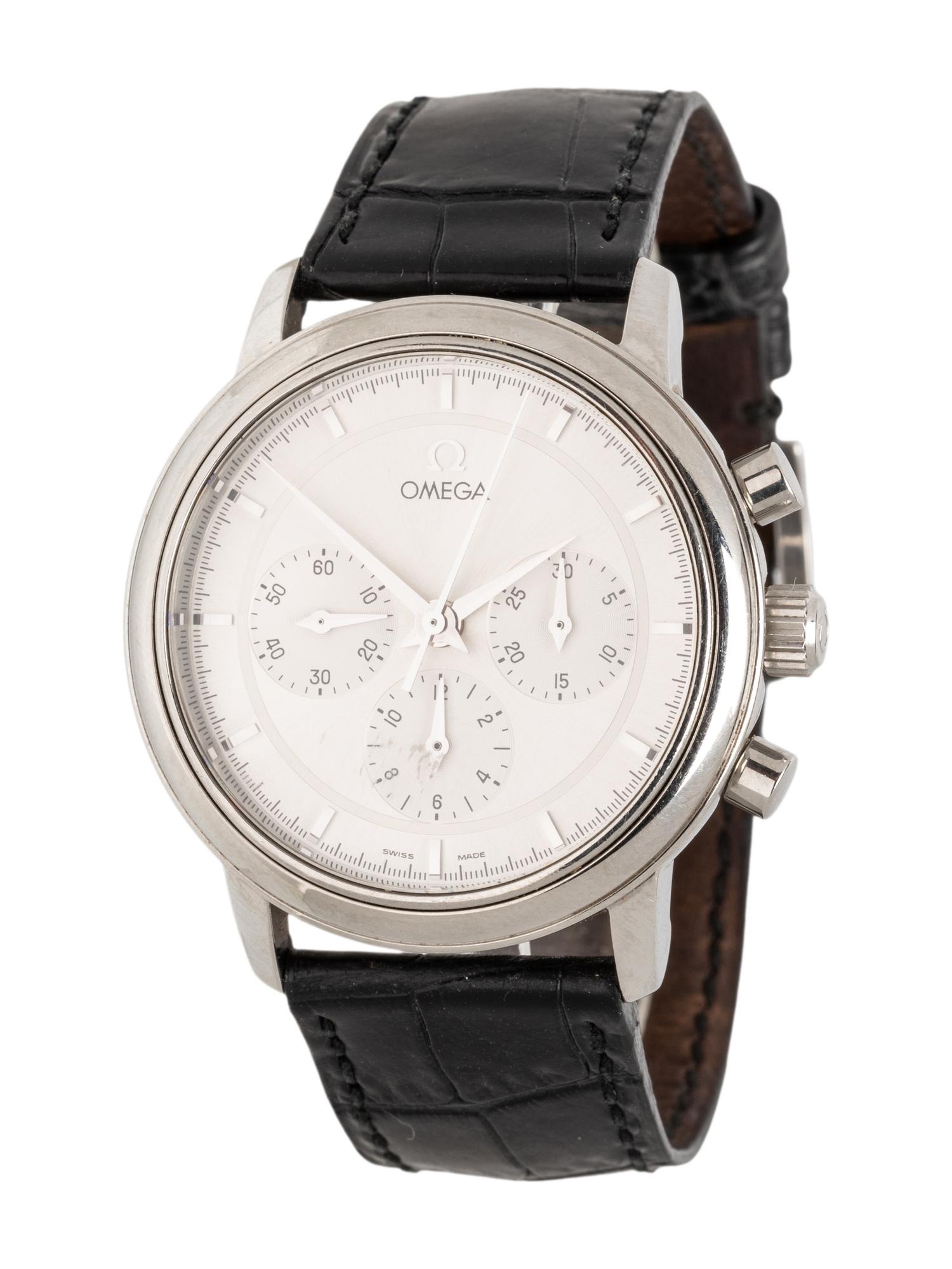 OMEGA, STAINLESS STEEL CHRONOGRAPH WATCH