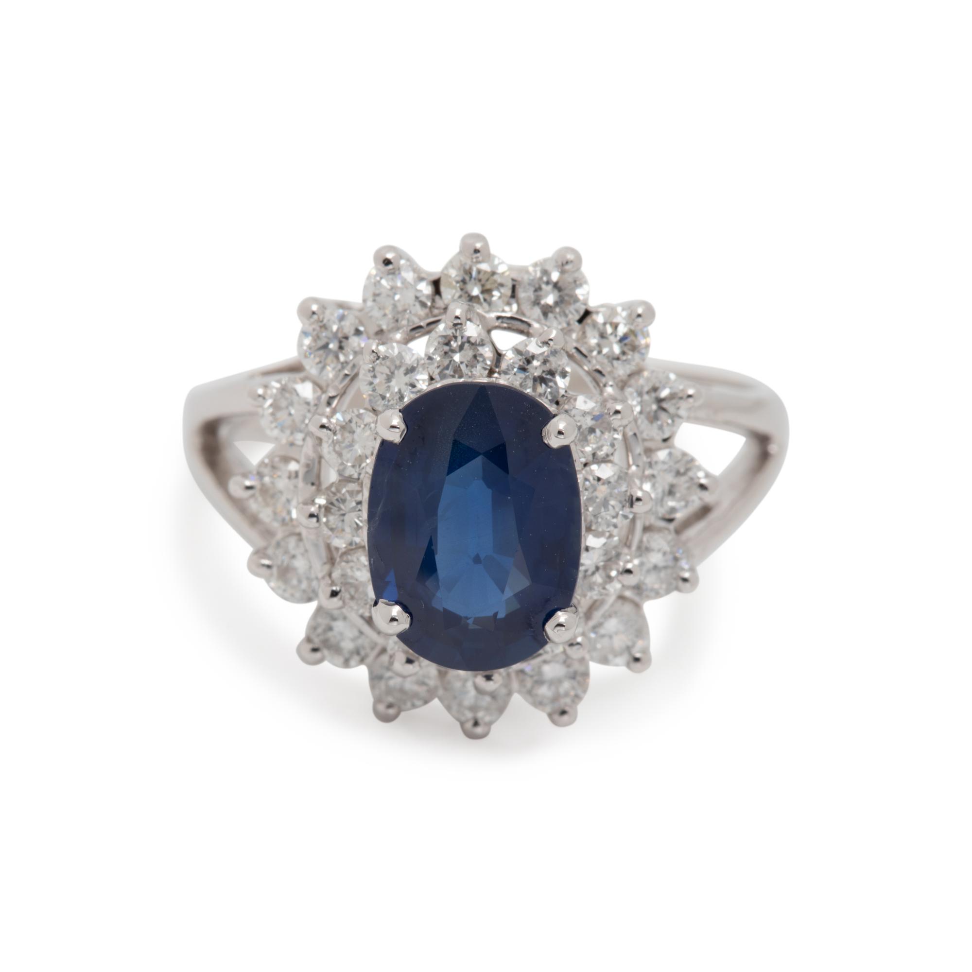 SAPPHIRE AND DIAMOND RING