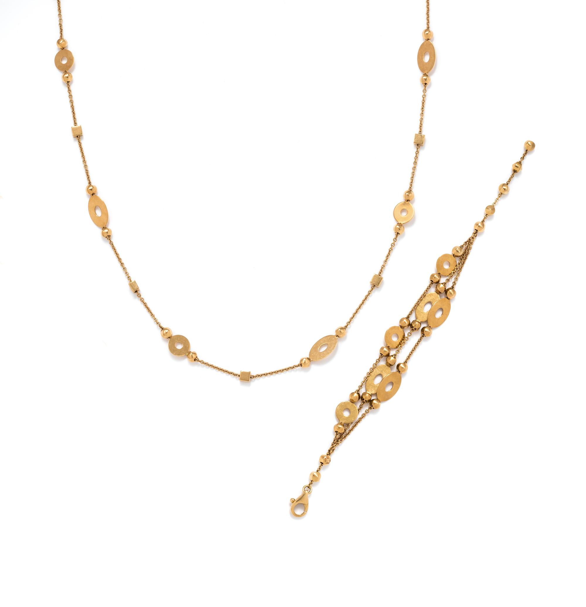 BVLGARI, YELLOW GOLD SET