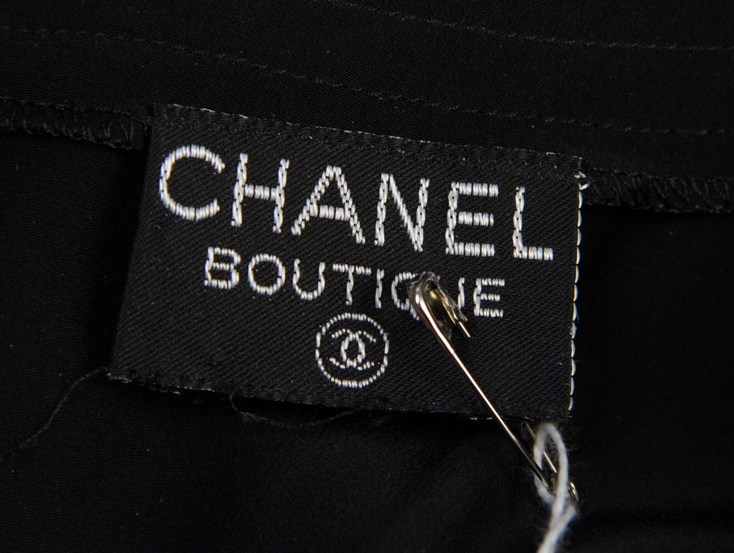 A Pair of Chanel Silk Short Sleeve Blouses,